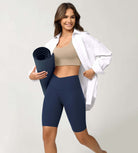 Cloud Feeling 8" Crossover Yoga Shorts - ododos