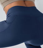 28" Fleece Lined Leggings with Pockets - ododos