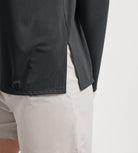 Women's Boat Neck Long Sleeve Shirt, Side Slit, Casual Top for Yoga & Lounge - ododos