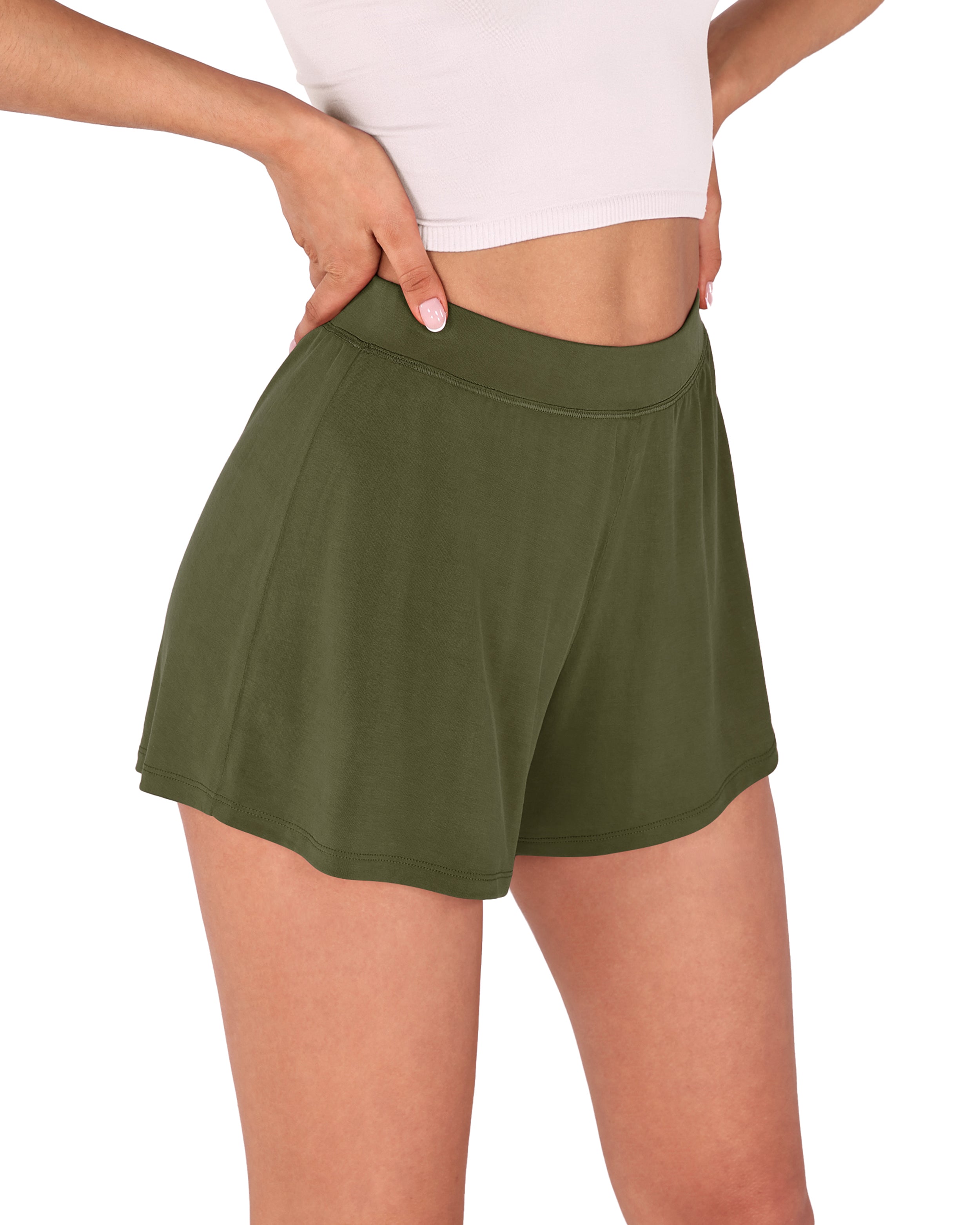 2 Pack Modal Soft Lounge Shorts - ododos