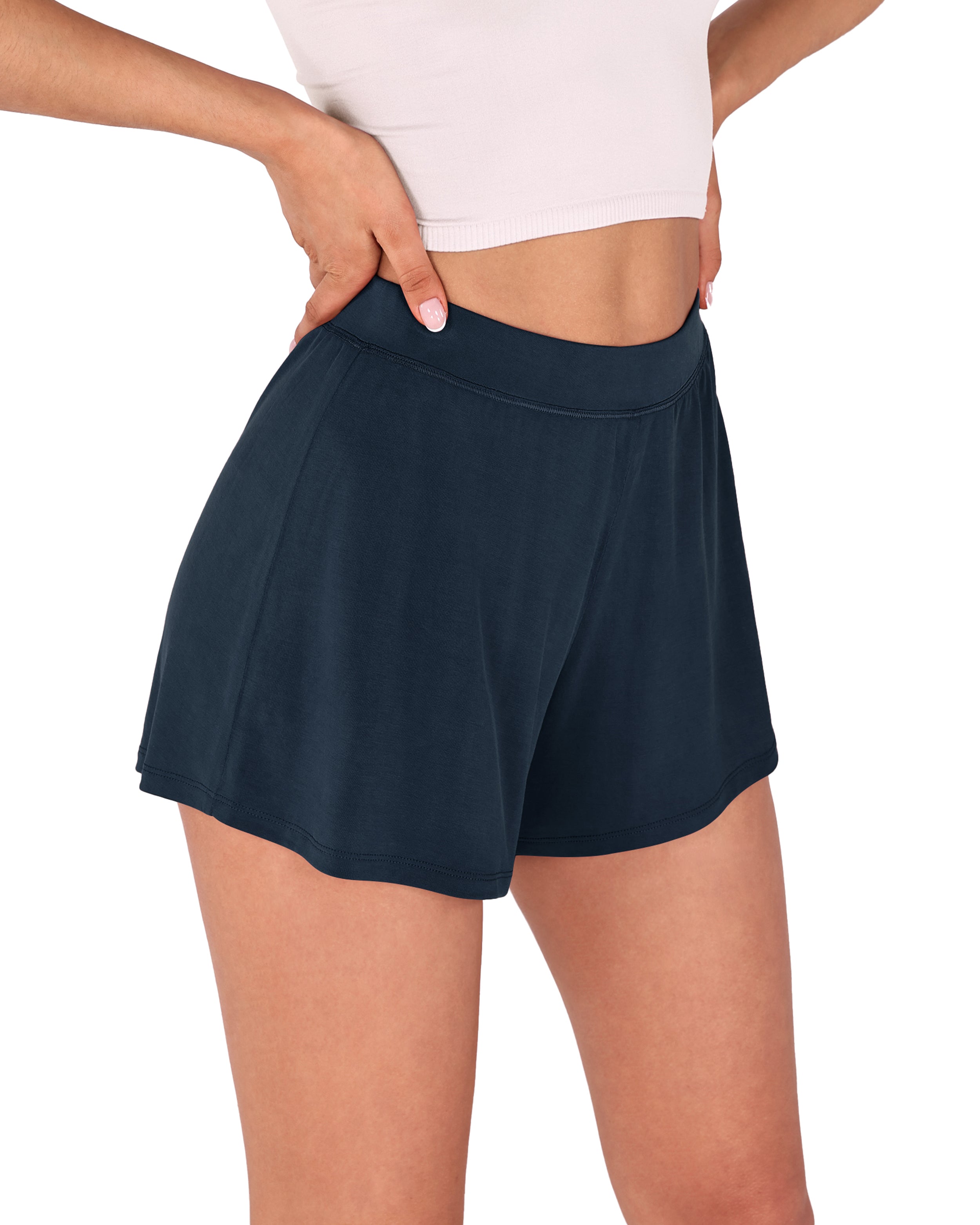 2 Pack Modal Soft Lounge Shorts - ododos