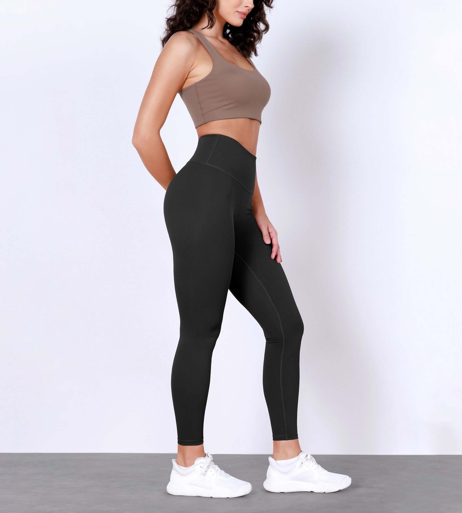 25" Body-Hugging Workout Leggings with Back Pocket - ododos