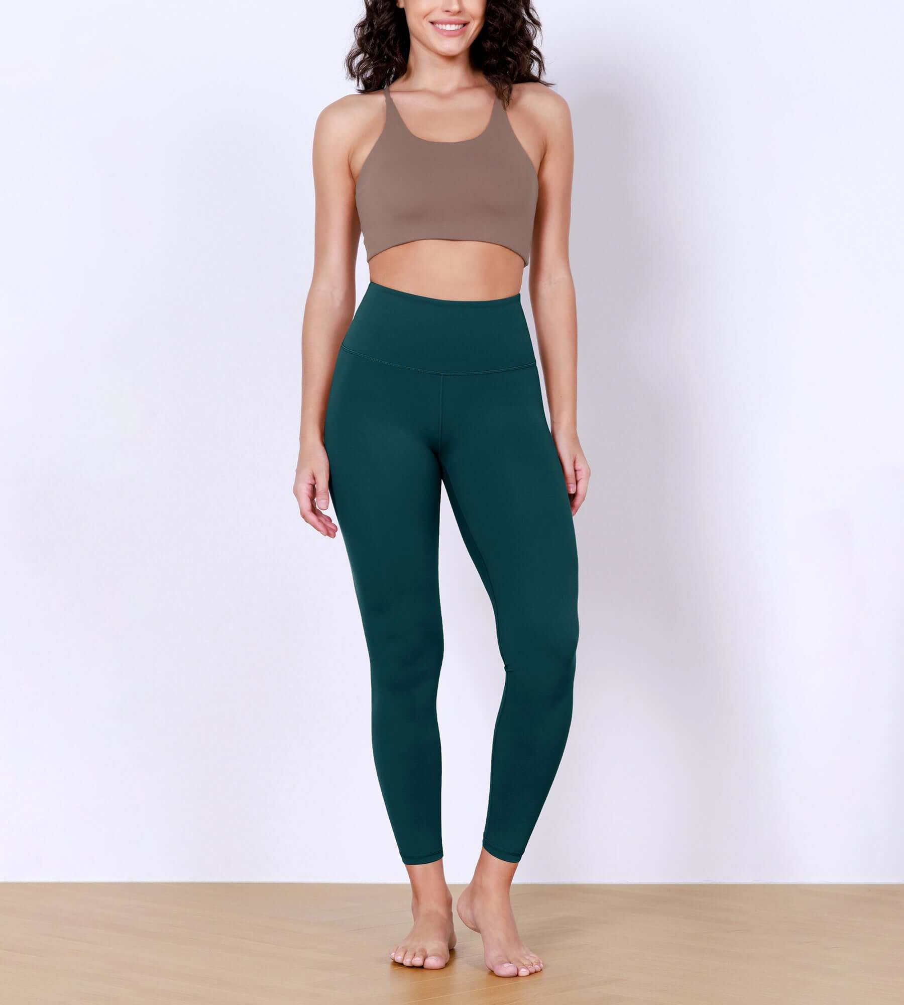 25" Body-Hugging Workout Leggings with Back Pocket - ododos