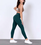 25" Body-Hugging Workout Leggings with Back Pocket - ododos