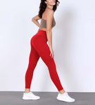 25" Body-Hugging Workout Leggings with Back Pocket - ododos