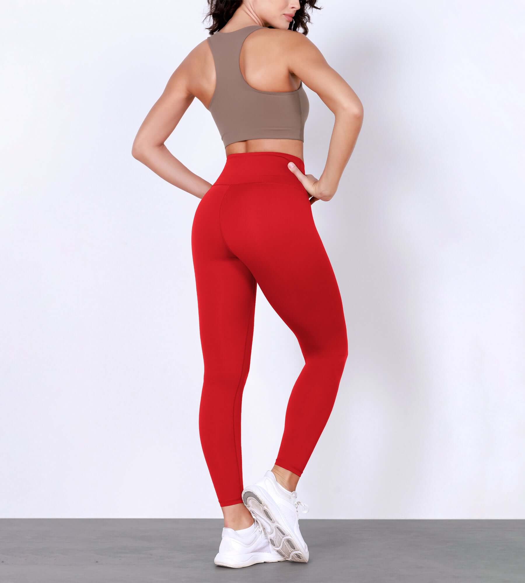 25" Body-Hugging Workout Leggings with Back Pocket - ododos