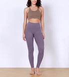 28" Body-Hugging Workout Leggings with Back Pocket - ododos