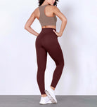 28" Body-Hugging Workout Leggings with Back Pocket - ododos