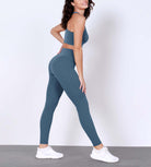 28" Body-Hugging Workout Leggings with Back Pocket - ododos