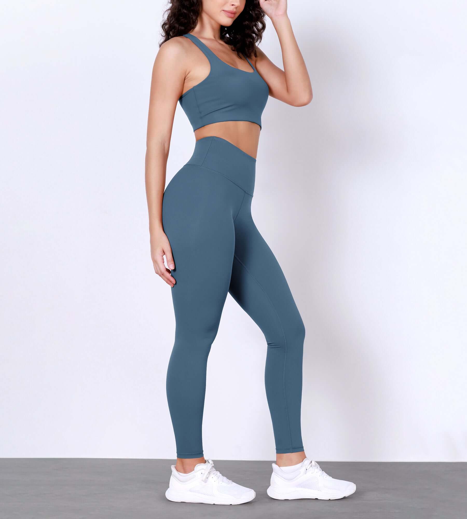 28" Body-Hugging Workout Leggings with Back Pocket - ododos