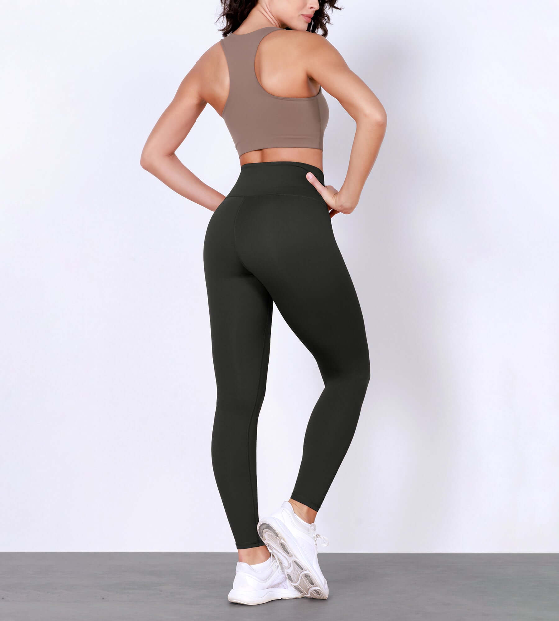 28" Body-Hugging Workout Leggings with Back Pocket - ododos