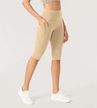 ODLEX 2-Pack 14" High Waist Workout Capris with Pockets - ododos