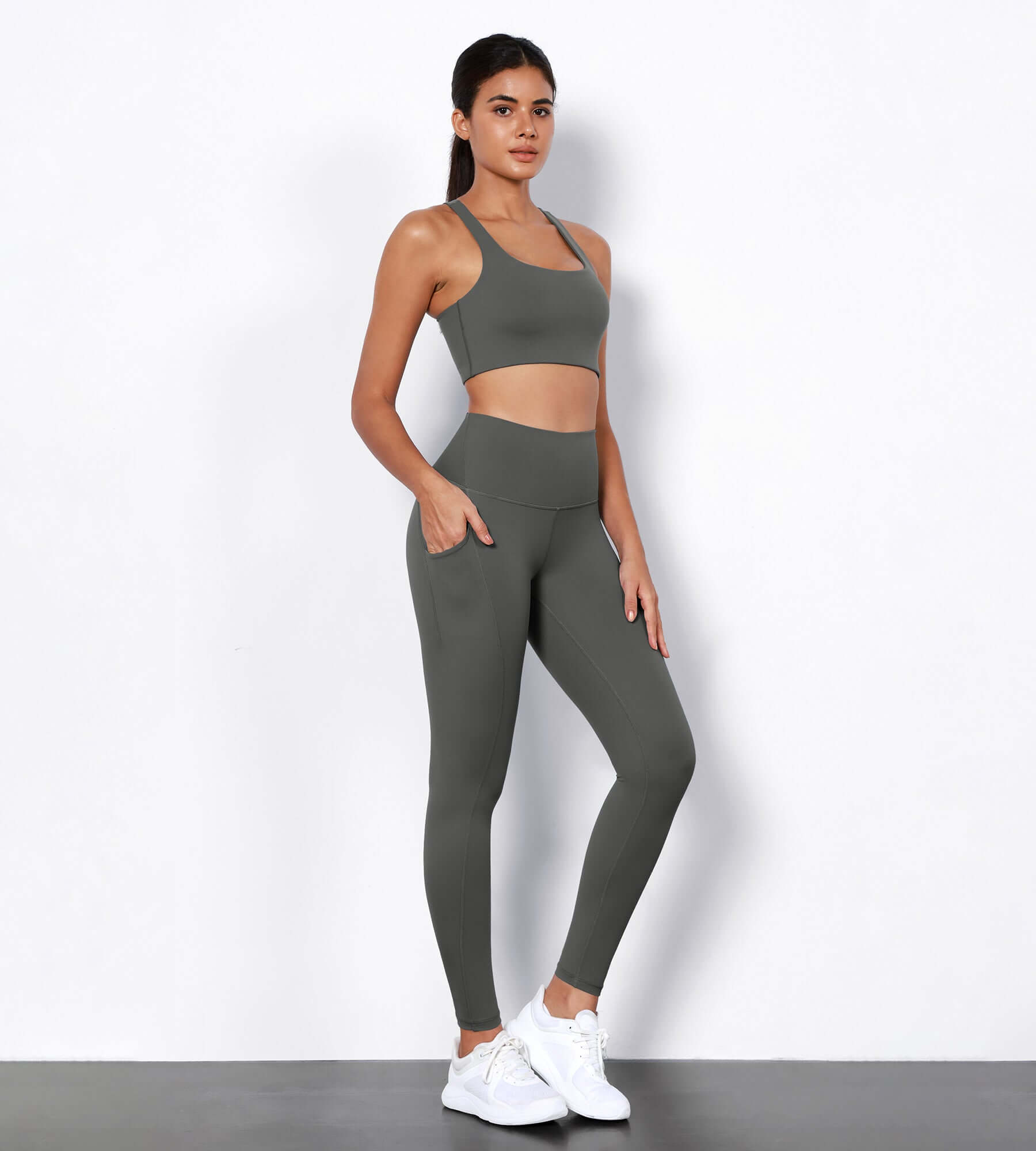 Black and grey gym leggings hotsell