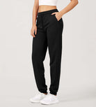 Cotton French Terry Drawstring Casual Sweatpants - ododos