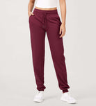 Cotton French Terry Drawstring Casual Sweatpants - ododos