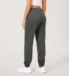 Cotton French Terry Drawstring Casual Sweatpants - ododos