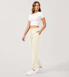 Cotton French Terry Drawstring Casual Sweatpants - ododos