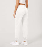 Cotton French Terry Drawstring Casual Sweatpants - ododos