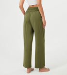 26" Wide Leg Palazzo Loose Comfy Lounge Pants with Pockets - ododos