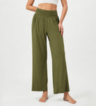 26" Wide Leg Palazzo Loose Comfy Lounge Pants with Pockets - ododos