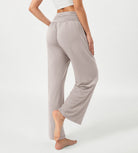 26" Wide Leg Palazzo Loose Comfy Lounge Pants with Pockets - ododos