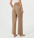 26" Wide Leg Palazzo Loose Comfy Lounge Pants with Pockets - ododos