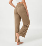 26" Wide Leg Palazzo Loose Comfy Lounge Pants with Pockets - ododos