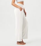 26" Wide Leg Palazzo Loose Comfy Lounge Pants with Pockets - ododos