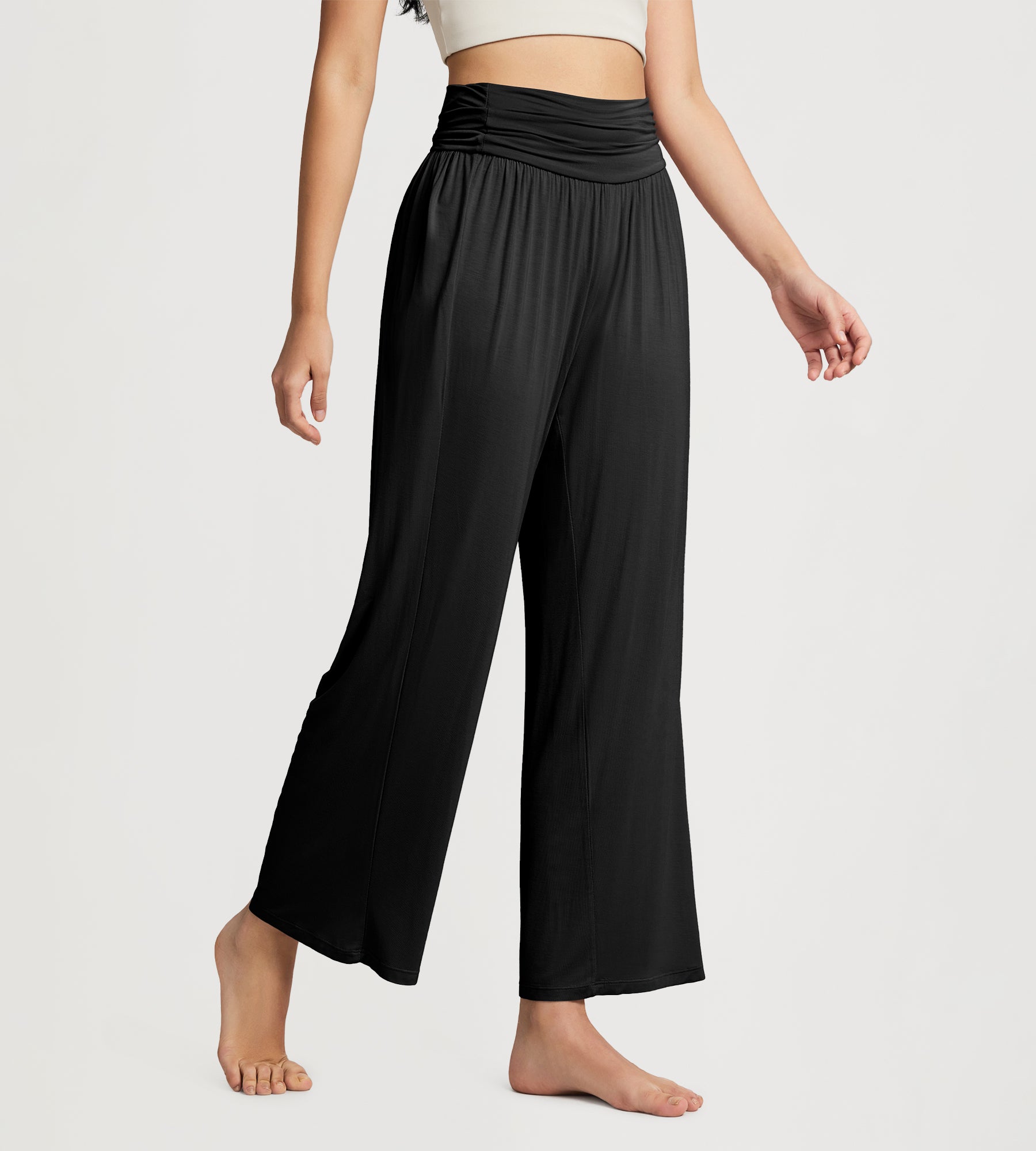 26" Women's Wide Leg Palazzo Lounge Pants - ododos