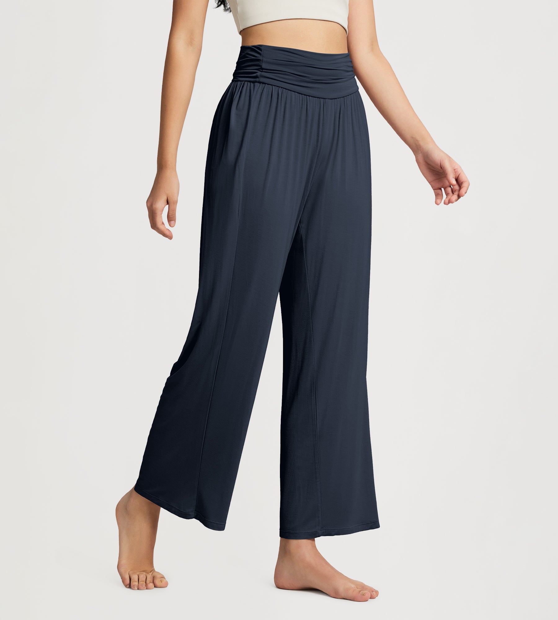 26" Women's Wide Leg Palazzo Lounge Pants - ododos