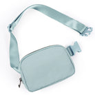 Unisex Mini Belt Bag Stone Blue 8" x 2" x 5.5" - ododos