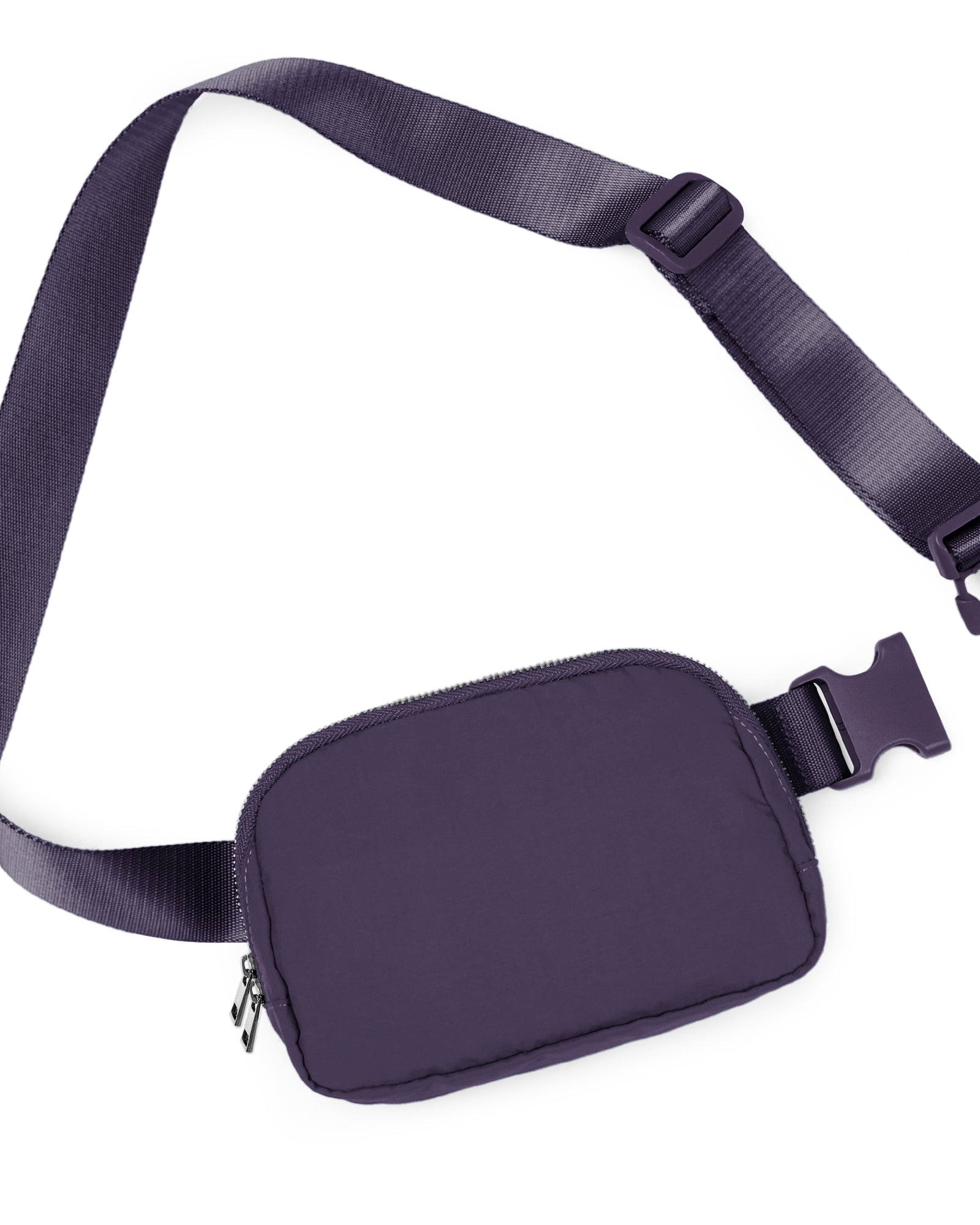 Unisex Two-Way Zip Mini Belt Bag Navy Cosmos 8" x 2" x 5.5" - ododos
