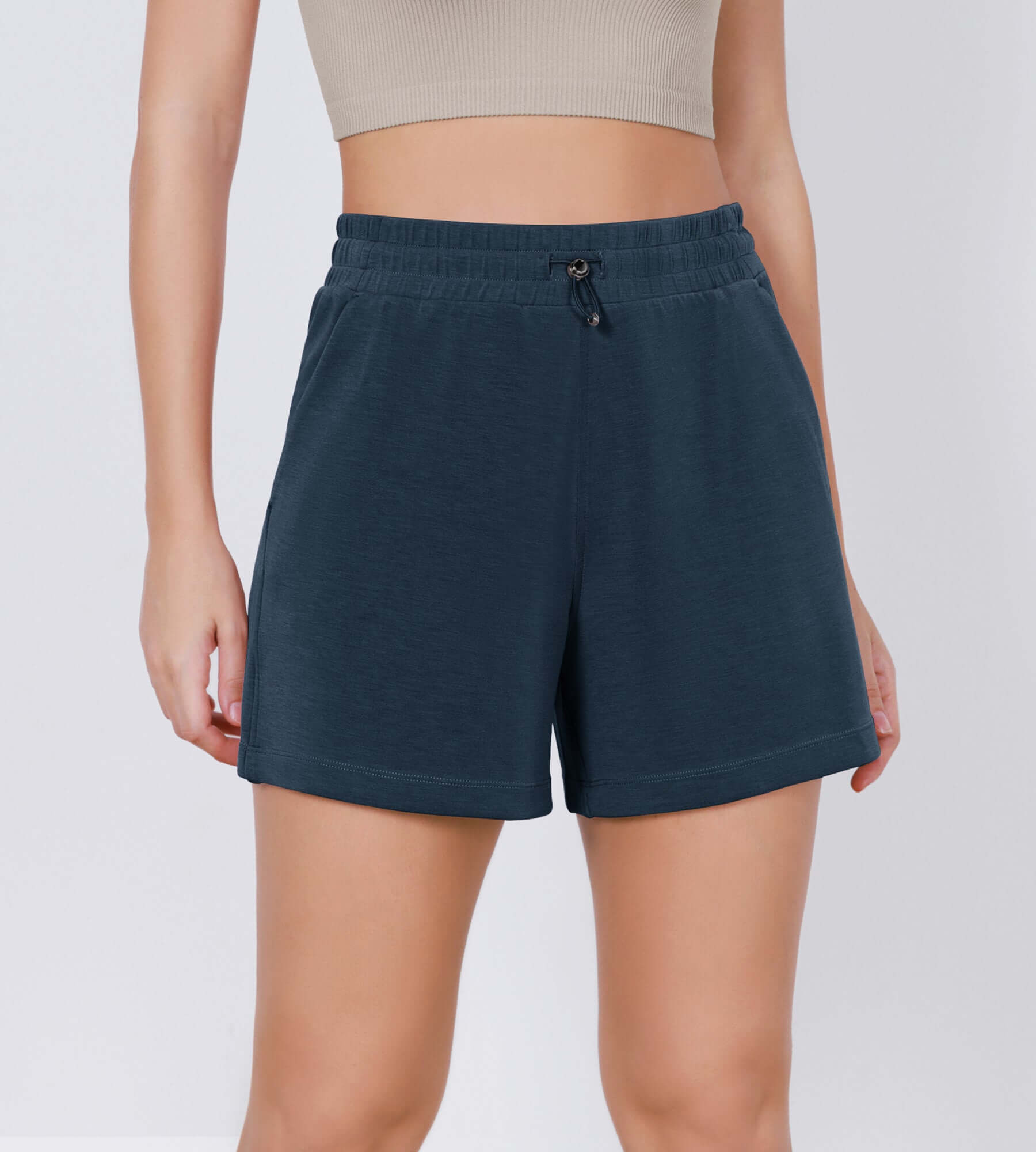 Modal Soft Adjustable Shockcord Relaxed Shorts - ododos