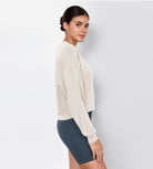 Modal Soft Long Sleeve Cropped Sweatshirts - ododos