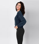 Modal Soft Long Sleeve Cropped Sweatshirts - ododos