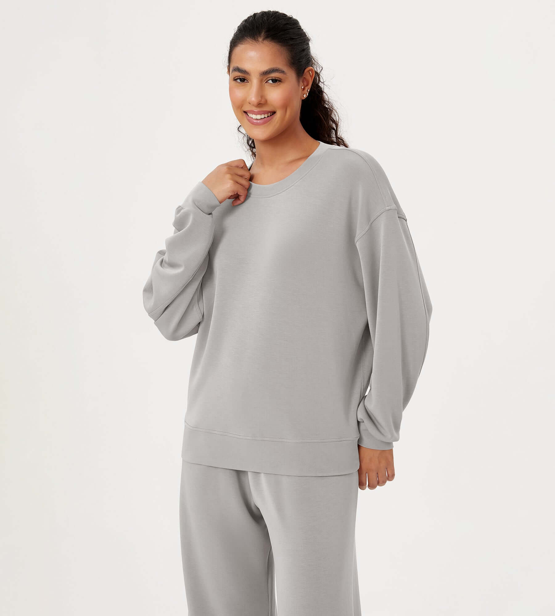 Modal Soft Sweatshirt ODODOS Oversized Modal Sweatshirt Super