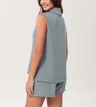 Modal Soft Casual Sleeveless Turtleneck Pullover Tops - ododos