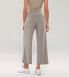 Modal Soft Wide Leg Cropped Casual Pants - ododos