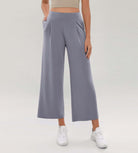 Modal Soft Wide Leg Cropped Casual Pants - ododos