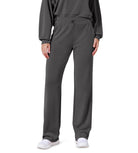 27" Adjustable Shockcord High Waist Casual Lounge Pants with Pockets Charcoal - ododos