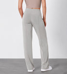 27" Adjustable Shockcord High Waist Casual Lounge Pants with Pockets - ododos
