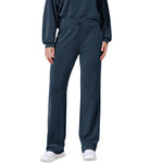 27" Adjustable Shockcord High Waist Casual Lounge Pants with Pockets Navy - ododos