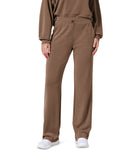 27" Adjustable Shockcord High Waist Casual Lounge Pants with Pockets Nutria - ododos