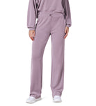 27" Adjustable Shockcord High Waist Casual Lounge Pants with Pockets Taro Purple - ododos