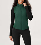 Casual Stand Collar Padded Vest - ododos
