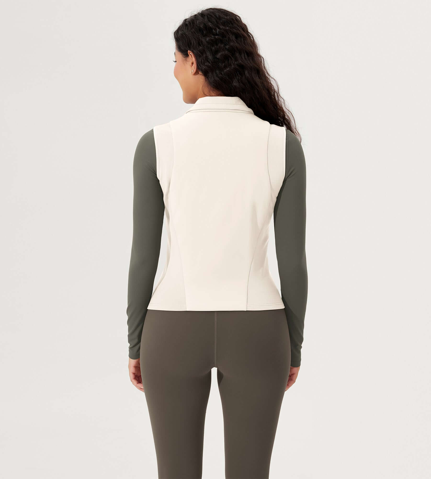 Casual Stand Collar Padded Vest - ododos