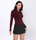 Cloud Feeling Long Sleeve Polo Shirts Black - ododos
