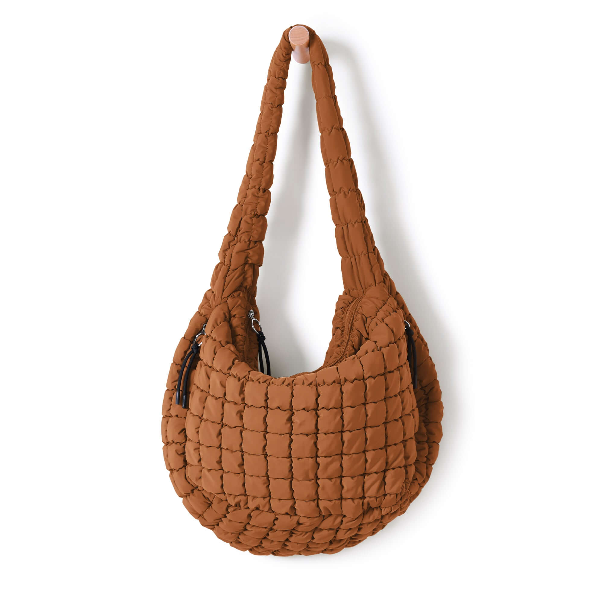 22L Quilted Carryall Crossbody Padding Bag Glazed Ginger - ododos