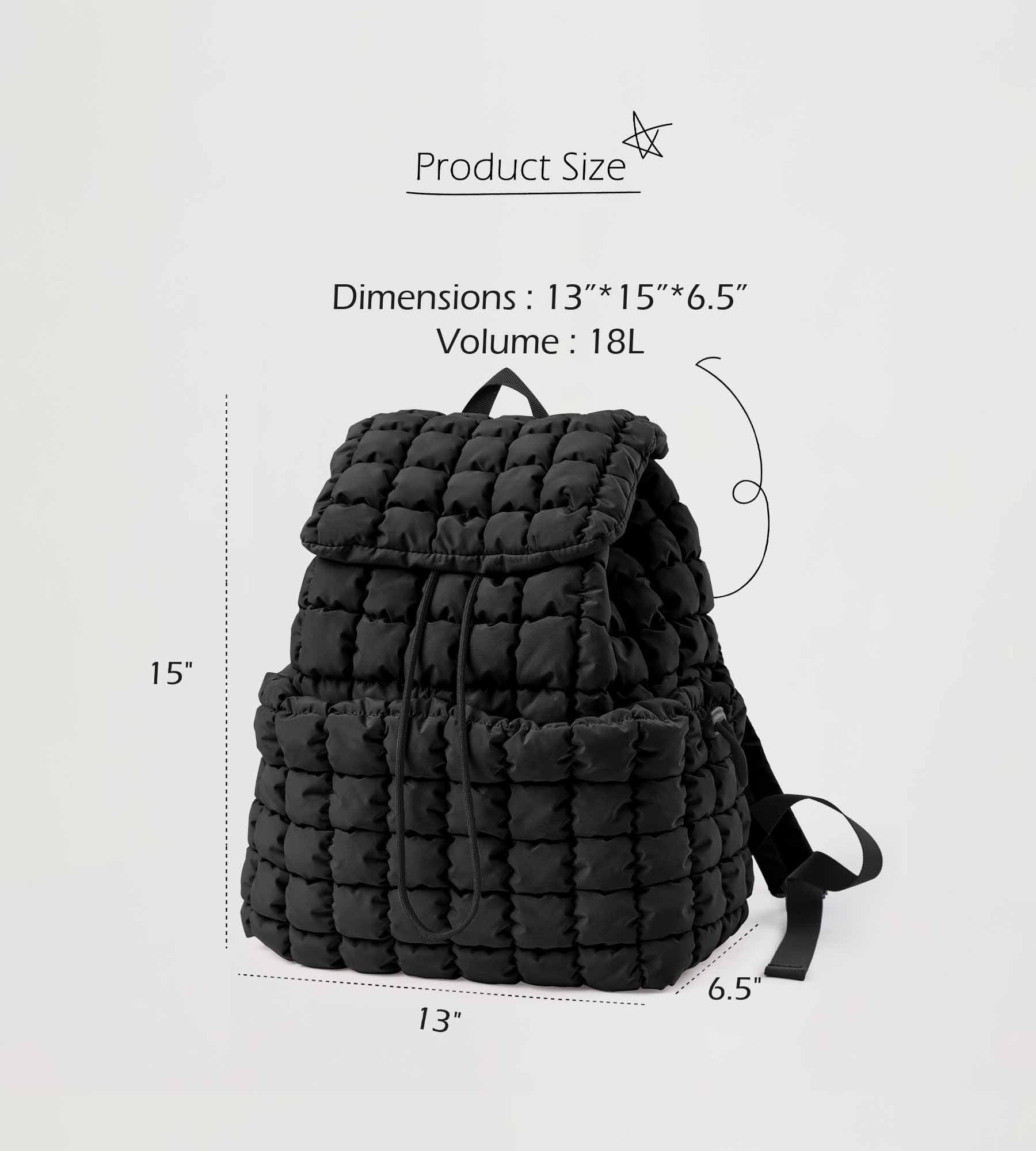 Lightweight Quilted Backpack 2.0 - ododos