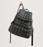 Lightweight Quilted Backpack 2.0 Charcoal - ododos